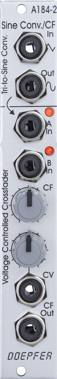 A-184-2 Voltage Controlled Crossfader / Triangle-to-Sine Waveshaper
