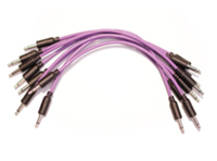 6 Inch Patch Cables: Purple; 8-Pack