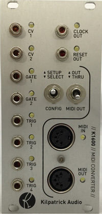 Used: Kilpatrick Audio K1600 MIDI Converter