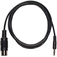 4 Ft MIDI Cable: 3.5mm TRS to 5 Pin DIN