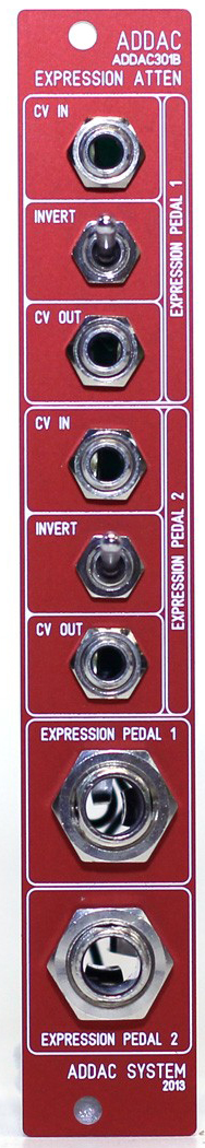 ADDAC301B Dual Expression pedal Attenuator