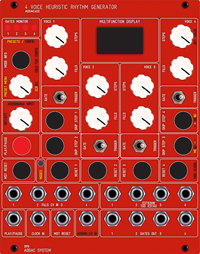 ADDAC402 4 Voice Heuristic Rhythm Generator