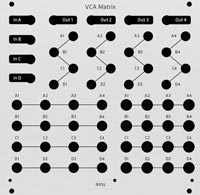 Alternate Panel: 4ms VCA/Matrix