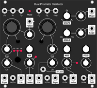 Alternate Panel: Make Noise Dual Prismatic Oscillator (Black)