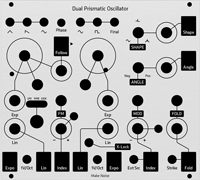 Alternate Panel: Make Noise Dual Prismatic Oscillator