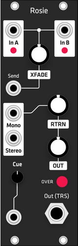 Grayscale Alternate Panel: Make Noise Rosie (Black)