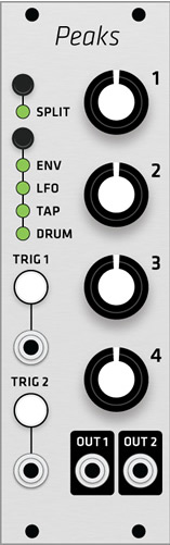 Alternate Panel: Mutable Instruments Peaks