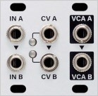 Dual VCA 1U: Dual/Stereo Linear Voltage Controlled Amplifer
