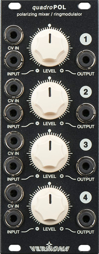 quadroPOL: Voltage Controlled Polarizer / RingModulator